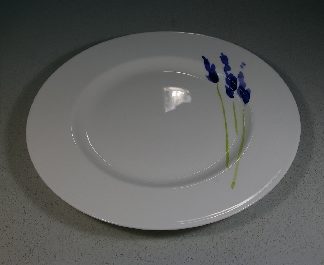 Dibbern Impression Blume blau Speiseteller 26,5 cm