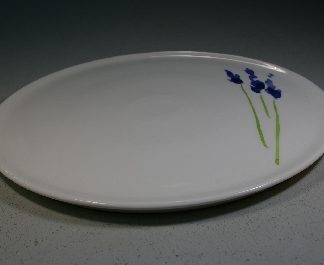 Dibbern Impression Blume Blau Tortenplatte