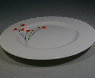 Dibbern Impression Blume rot Speiseteller 26,5 cm