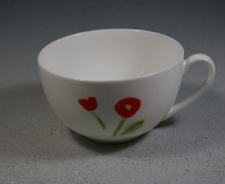 Dibbern Impression Blume rot Kaffeobere 0,25