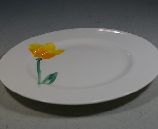 Dibbern Impression Blume gelb Dessertteller 21 cm