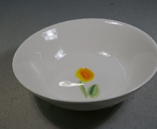 Dibbern Impression Blume gelb Schale 16 cm