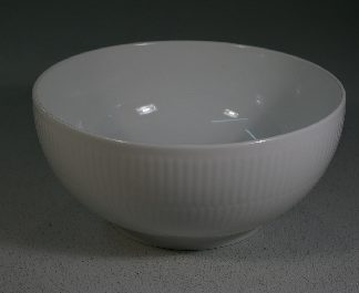 Royal Copenhagen Weiss Gerippt, Schale 21 cm