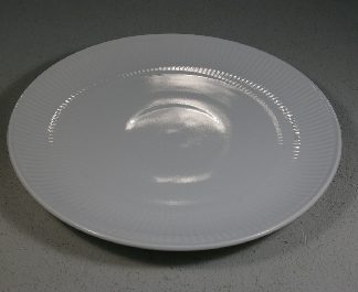 Royal Copenhagen Weiss Gerippt, Teller 23 cm