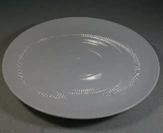 Royal Copenhagen Weiss Gerippt, Teller 27 cm Coup