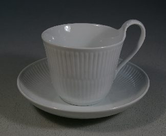 Royal Copenhagen Weiss Gerippt , Kaffetasse 2 tlg.