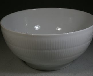 Royal Copenhagen Weiss Gerippt, Schale 24 cm