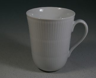 Royal Copenhagen Weiss Gerippt, Becher 2er Set