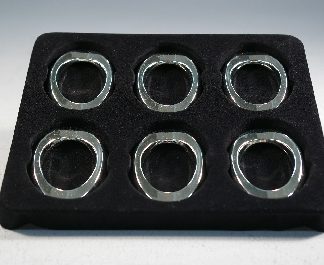 Serviettenringe Set versilbert