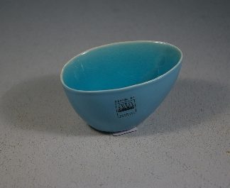 ASA  Alaplage óvale Olivenschale türkis