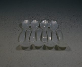 Eierlöffel Acryl weiss