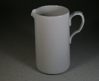 Royal Copemhagen Weiss Gerippt, Kanne 1,6