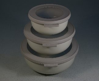 Mepal White Multibowl 3-er Set 350ml/750ml/1250ml