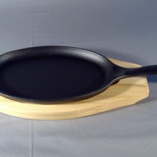 Küchenprofi Servierpfanne Oval mit Holzbrett