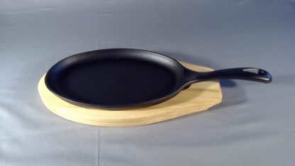 Küchenprofi Servierpfanne Oval mit Holzbrett